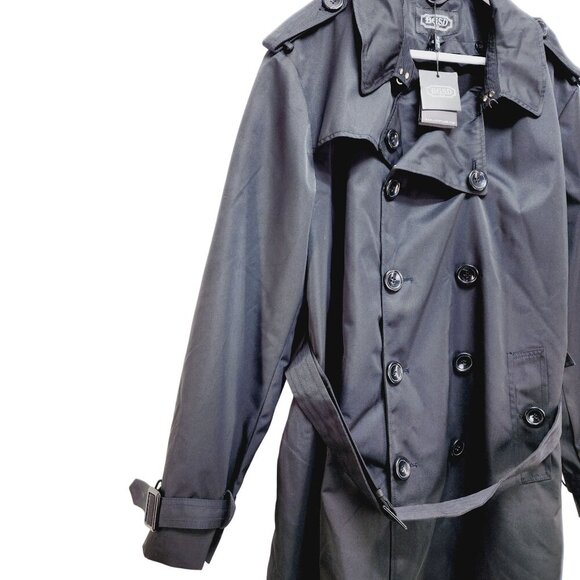 BGSD Women's Gabby Black Mid Length Trench Coat Size  XXL New - Picture 11 of 15